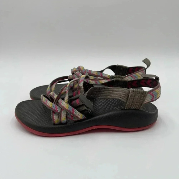 Chaco Girl's ZX1 Multicolor Strappy Sandals Size 3 Kids Outdoor Summer Hiking - Picture 3 of 13